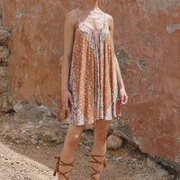 Sienna Strappy Mini Dress Clay
