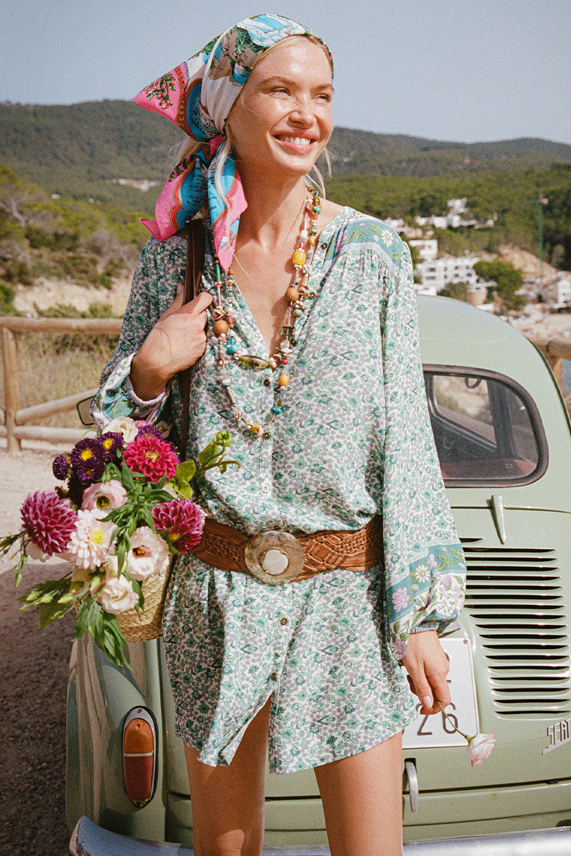 Sienna Tunic Dress Jade