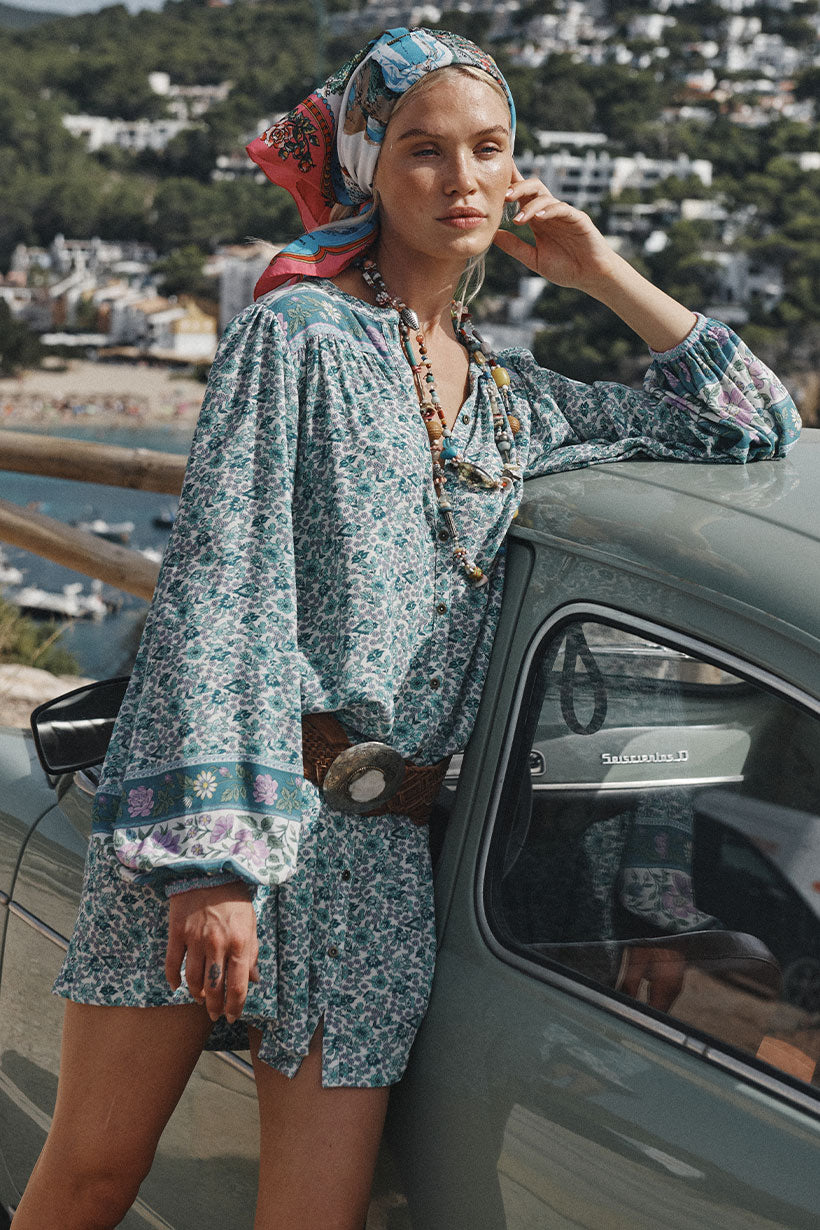 Sienna Tunic Dress Jade