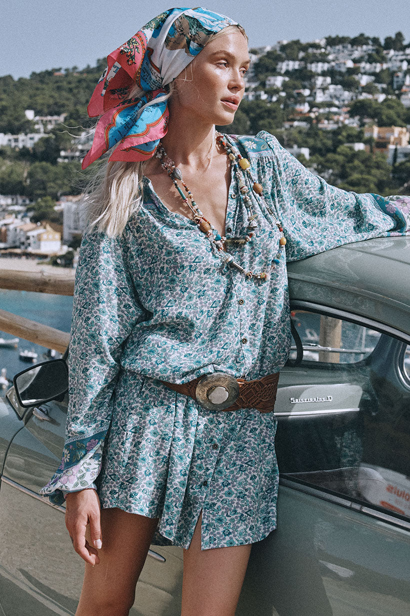 Sienna Tunic Dress Jade