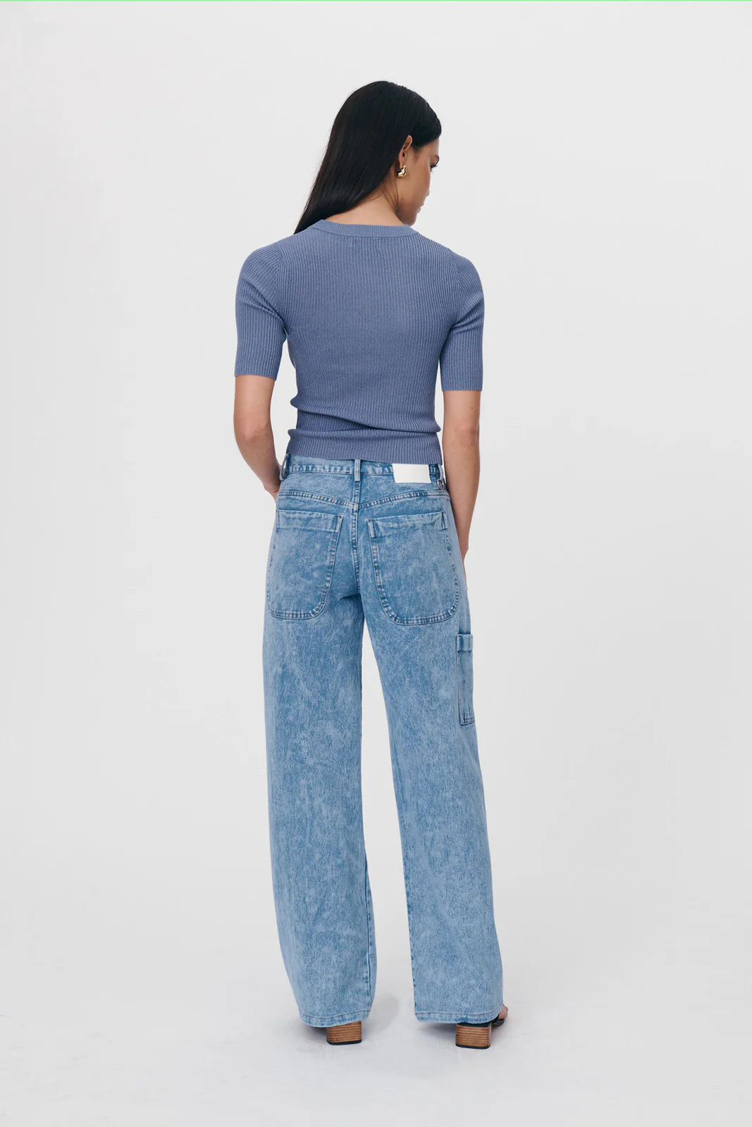 Silvie Organic Straight Jeans Vintage Blue