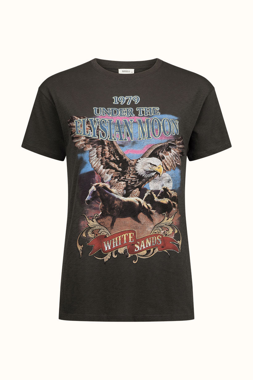 Elysian Biker Tee Charcoal