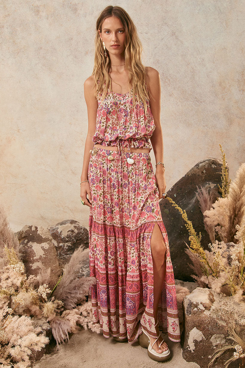 Elysian Maxi Skirt Petunia