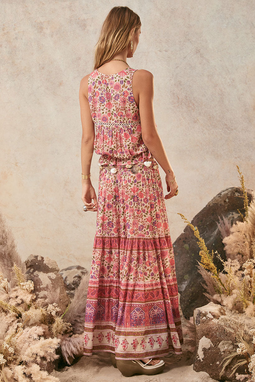 Elysian Maxi Skirt Petunia