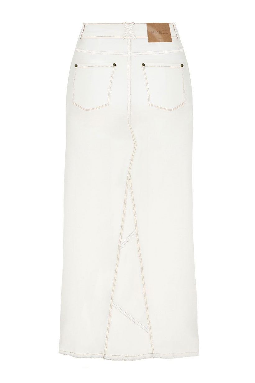 Eve Denim Skirt Salt