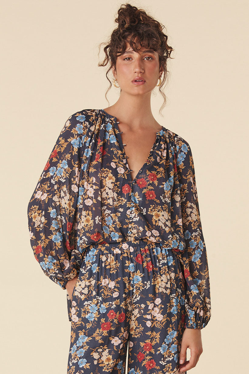 Flora Blouse Mystic