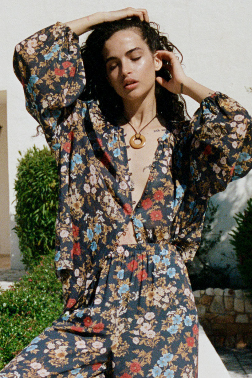 Flora Blouse Mystic