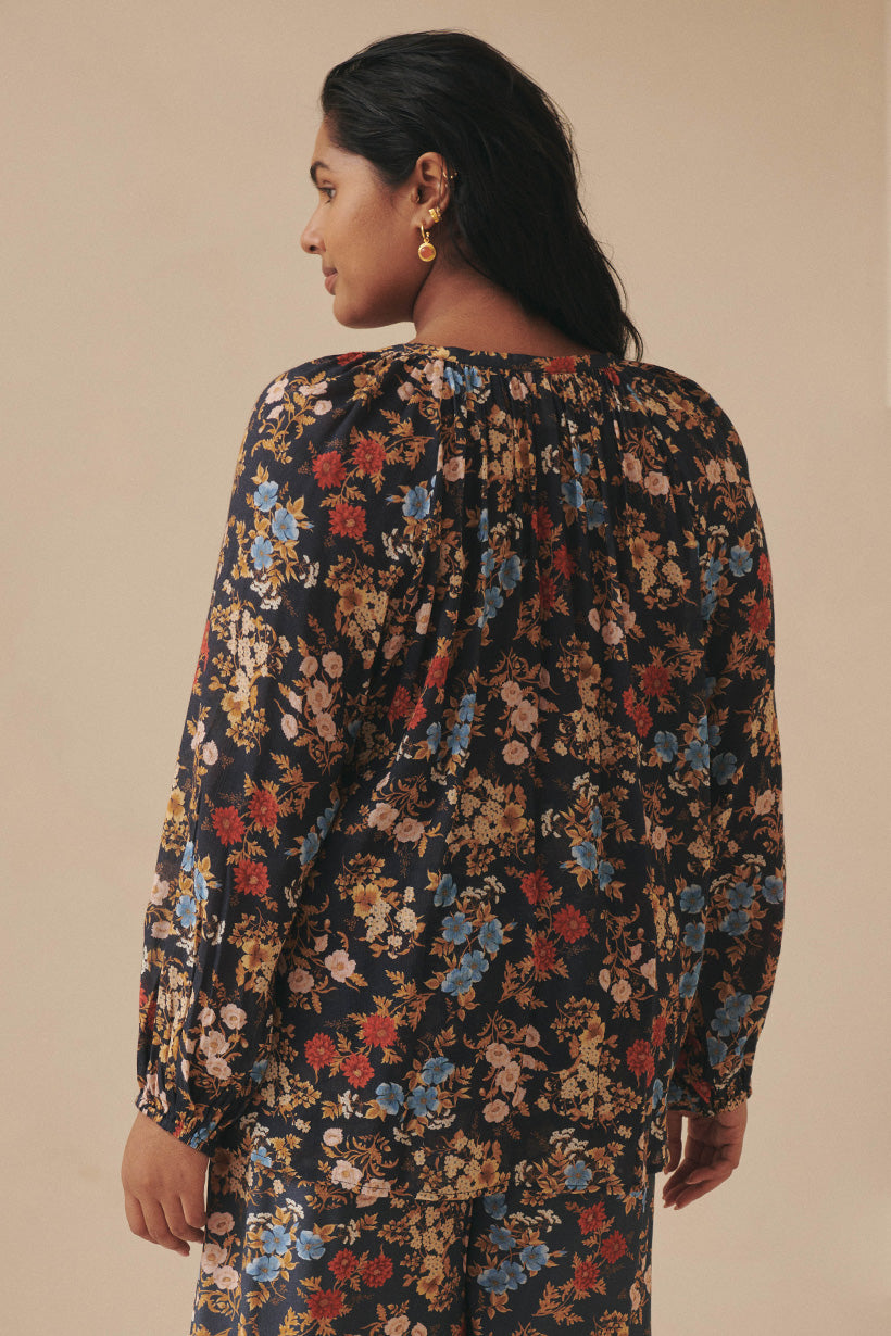 Flora Blouse Mystic