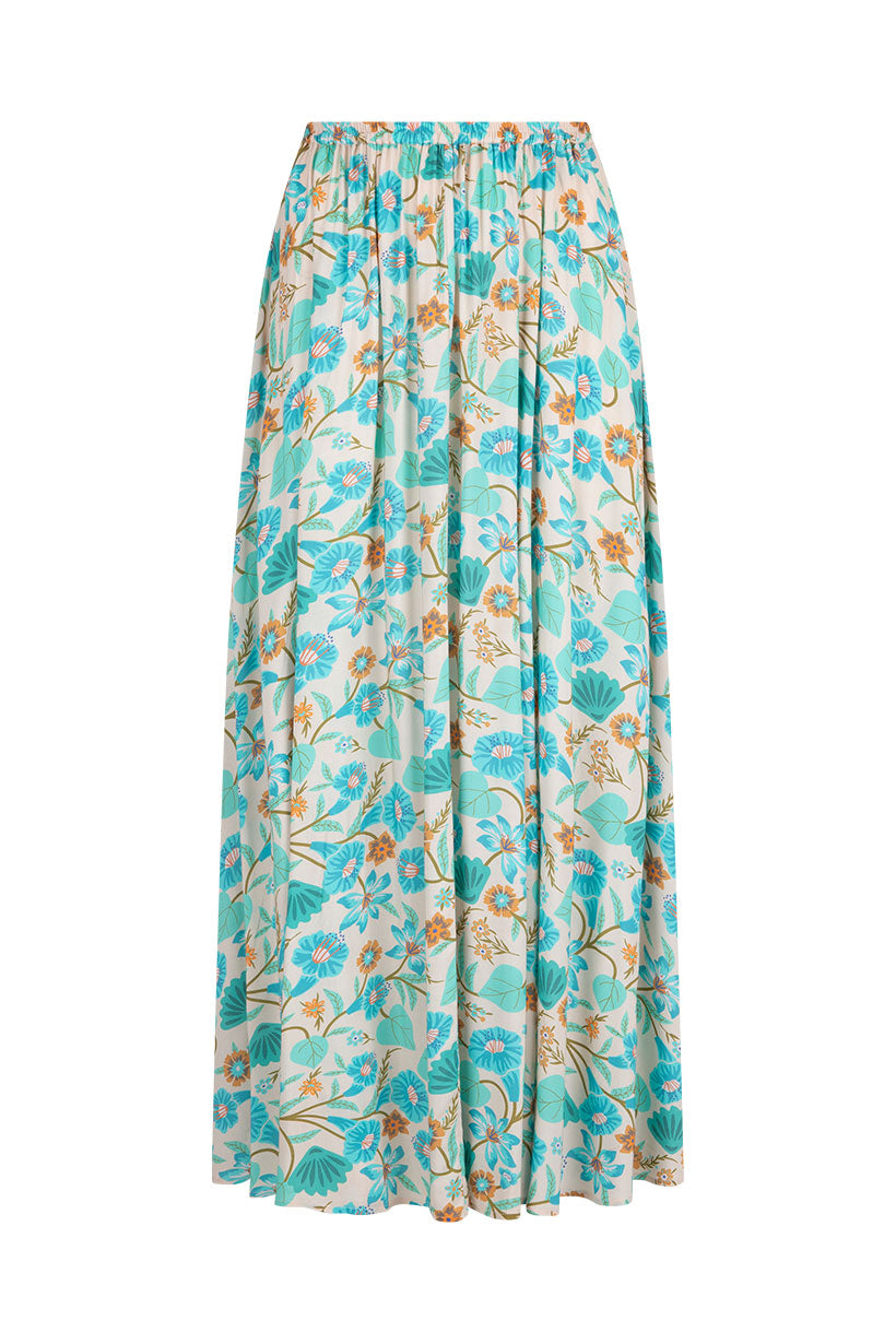 Goldie Maxi Skirt Lagoon