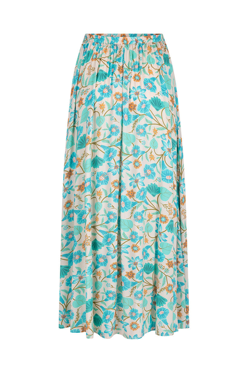 Goldie Maxi Skirt Lagoon