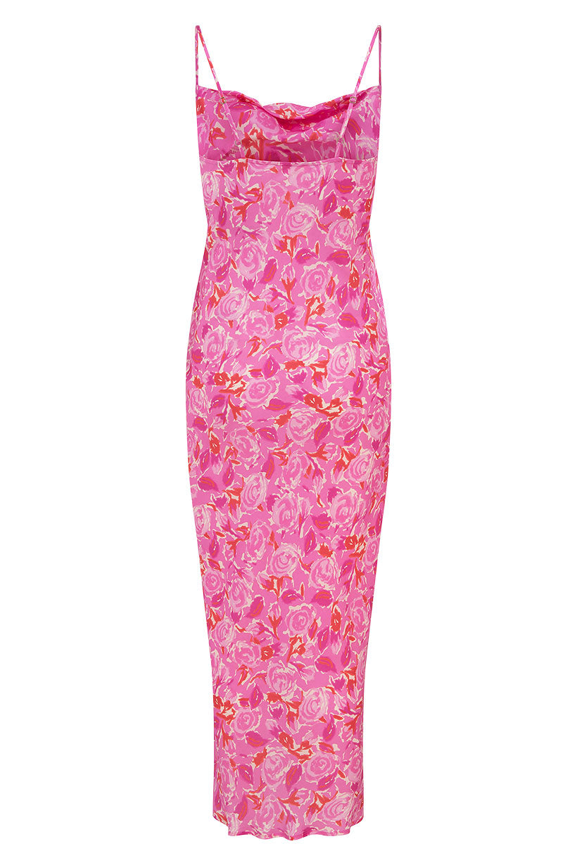 ISLAMORADA BIAS STRAPPY MAXI DRESS CANYON ROSE