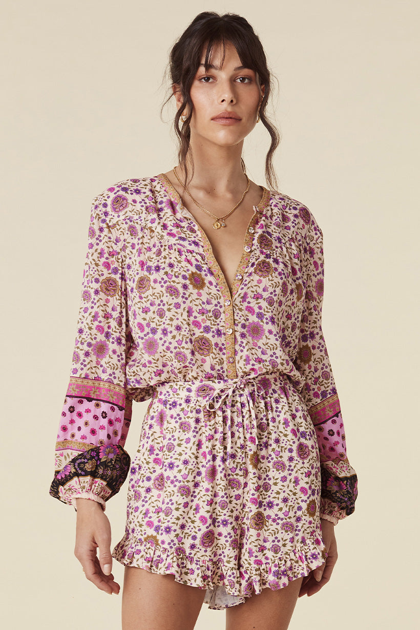 LADY UNTAMED BLOUSE LAVENDER