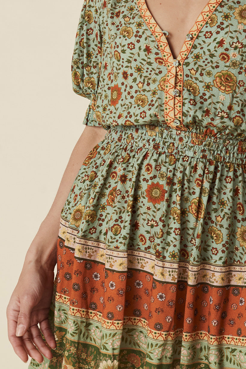 LADY UNTAMED MINI DRESS MATCHA