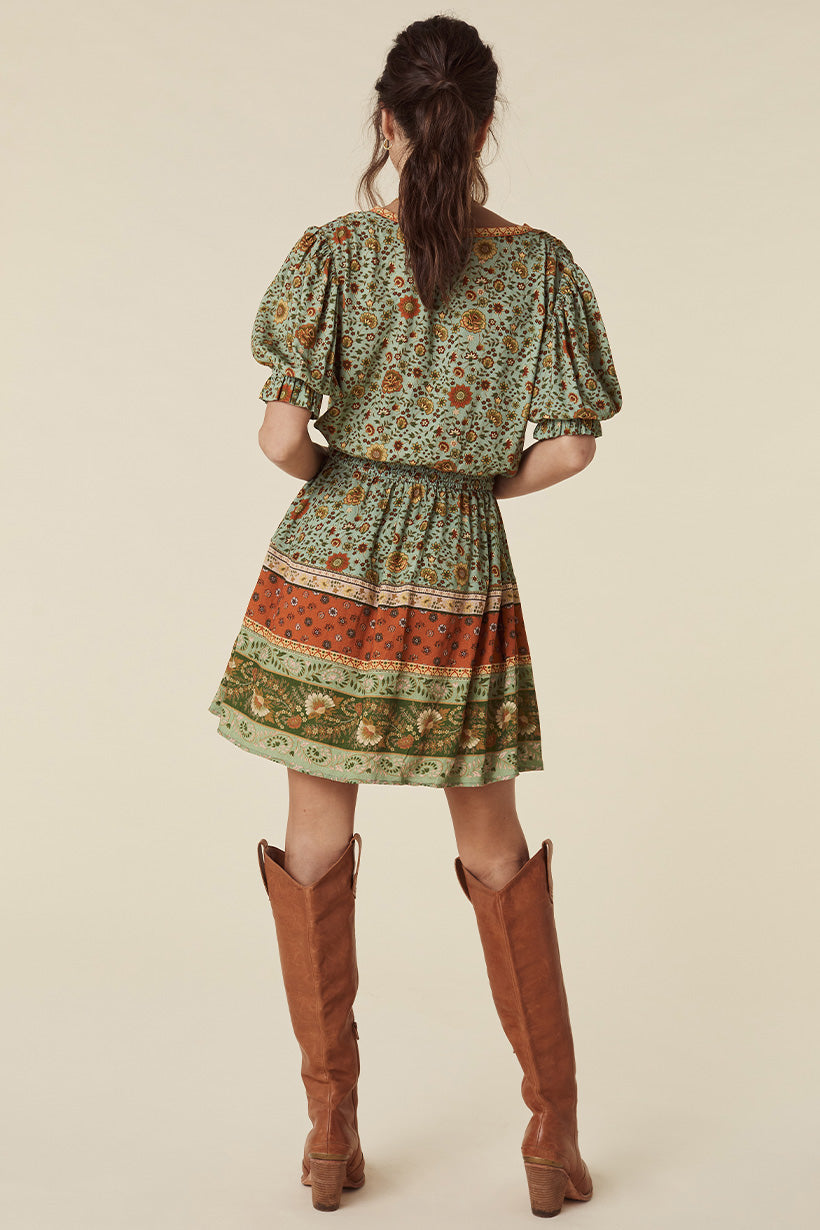 LADY UNTAMED MINI DRESS MATCHA
