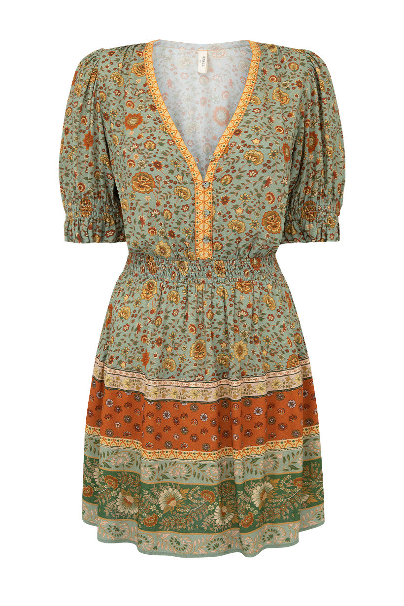 LADY UNTAMED MINI DRESS MATCHA