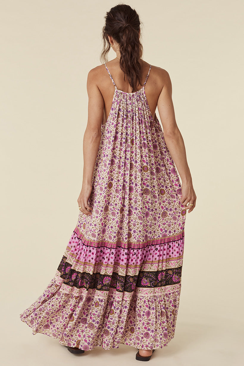 LADY UNTAMED STRAPPY MAXI DRESS LAVENDER