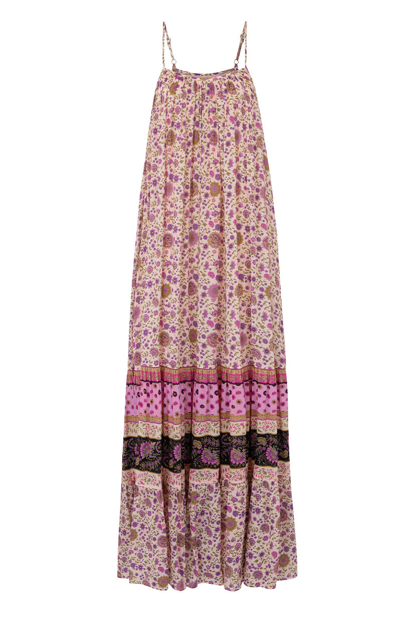 LADY UNTAMED STRAPPY MAXI DRESS LAVENDER