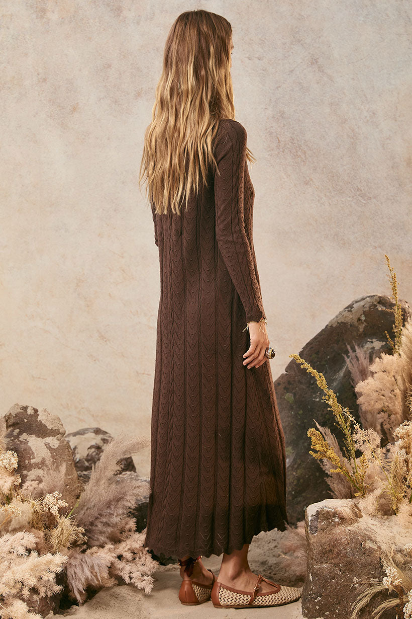 Lou Lou Knit Gown Cacao