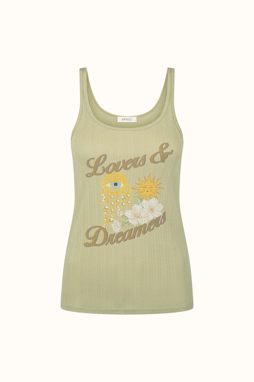 Lovers & Dreamers Singlet Sage