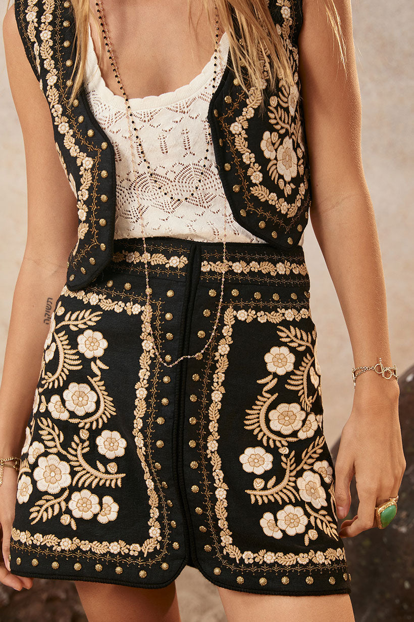Remi Mini Skirt Midnight
