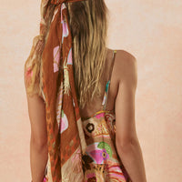 Birth of Venus Travel Scarf Caramel