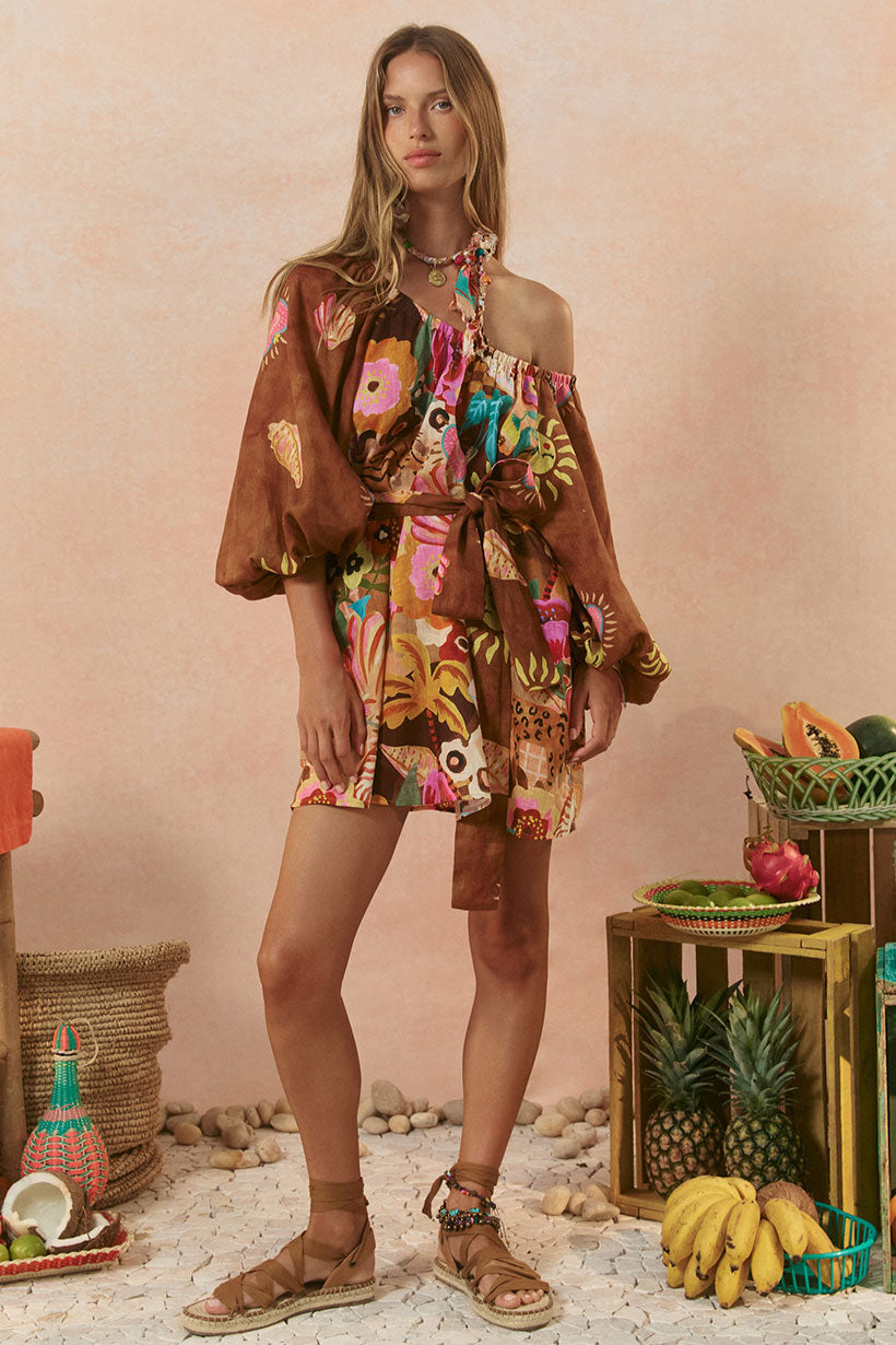 Birth of Venus Tunic Dress Caramel
