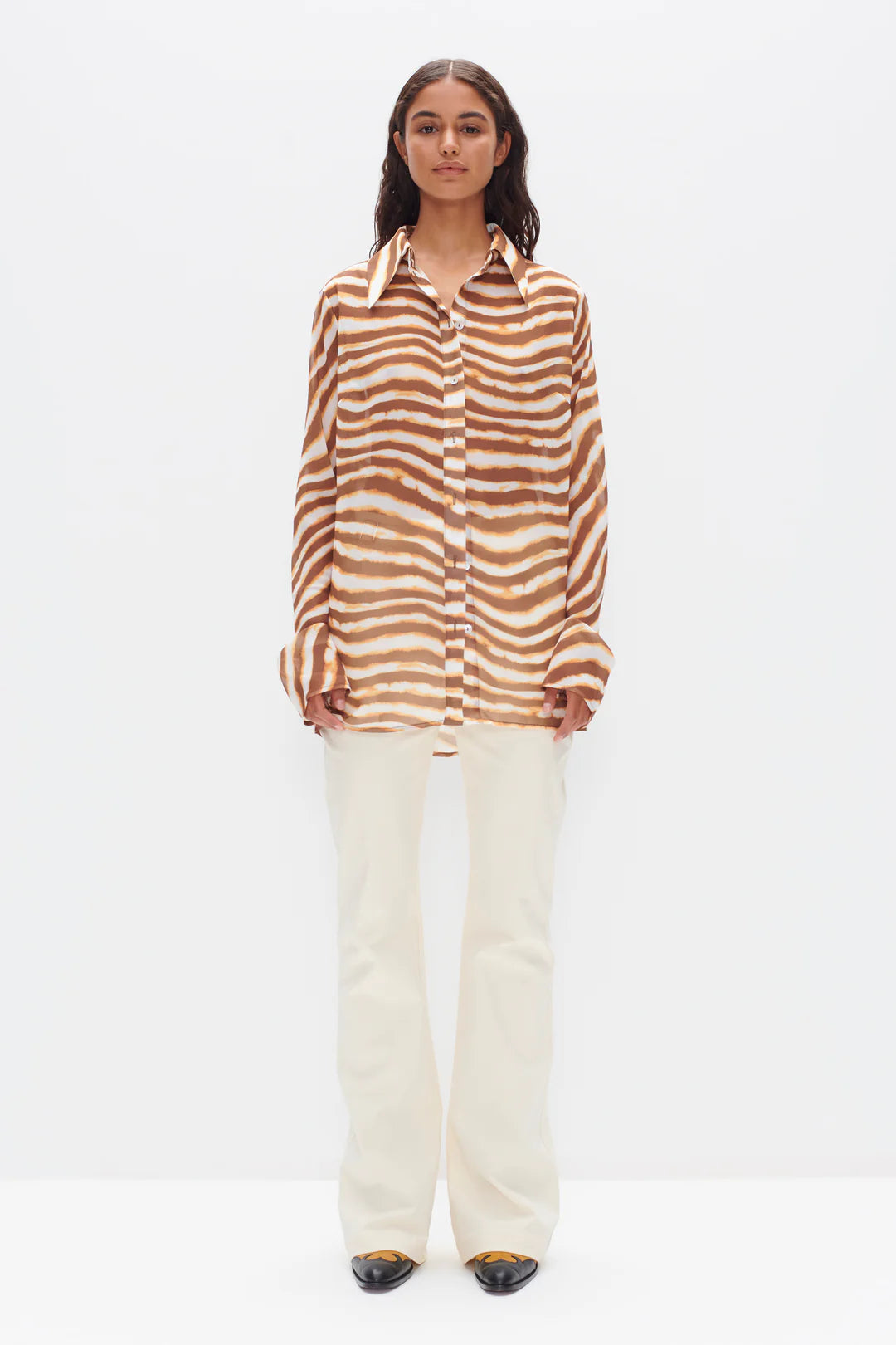 Tahlia Shirt Tie Dye Stripe