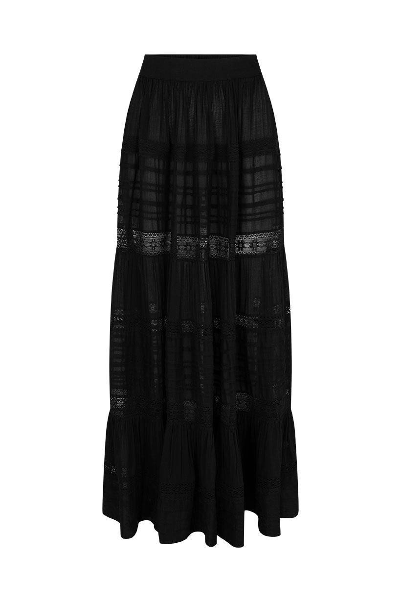 Teodora Maxi Skirt Black