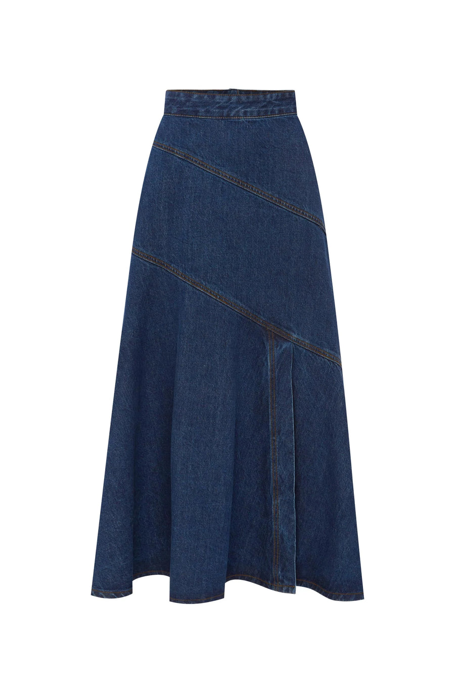 Thea Denim Midi Skirt Indigo