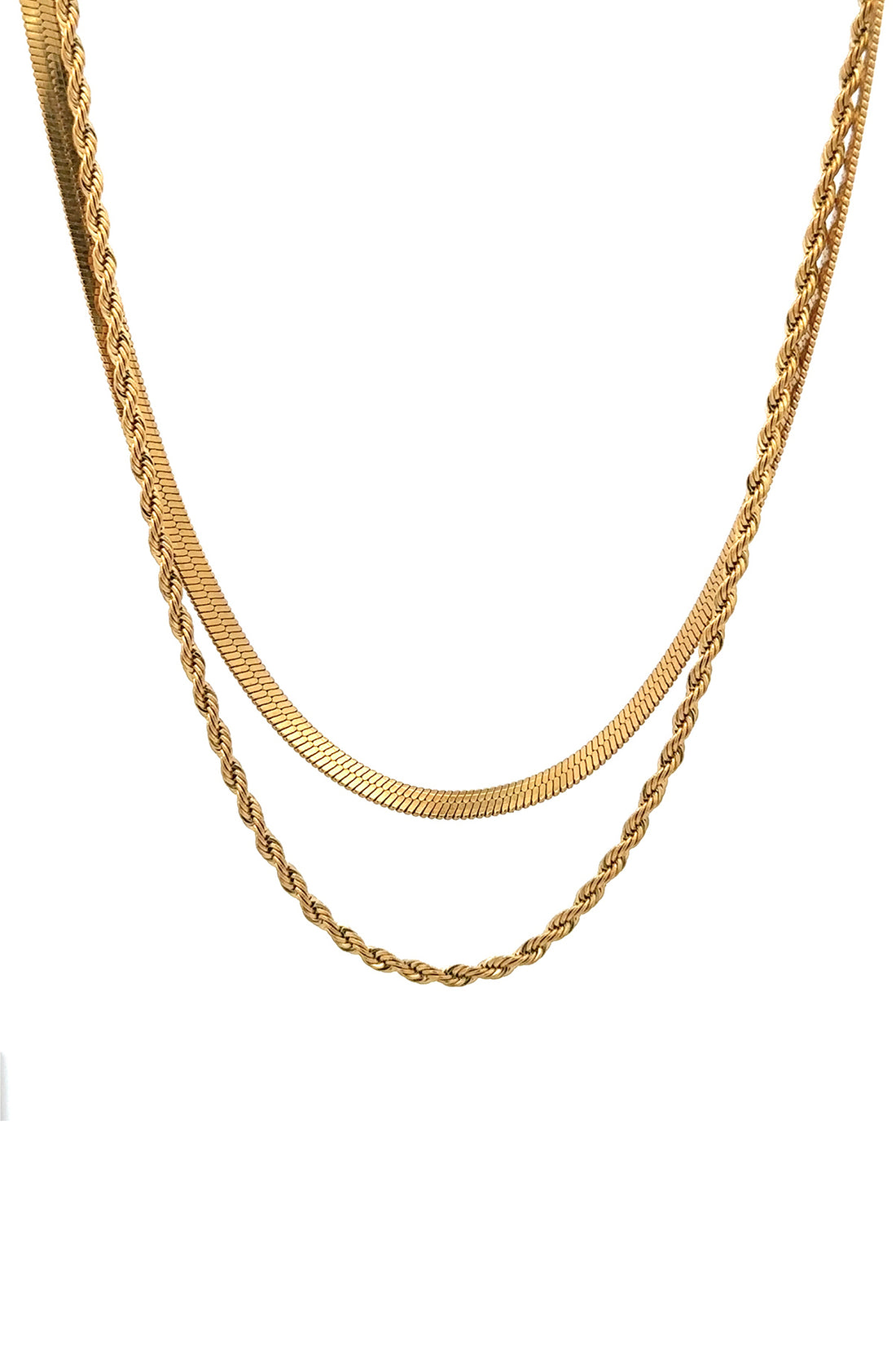 Deux Double Layer Necklace