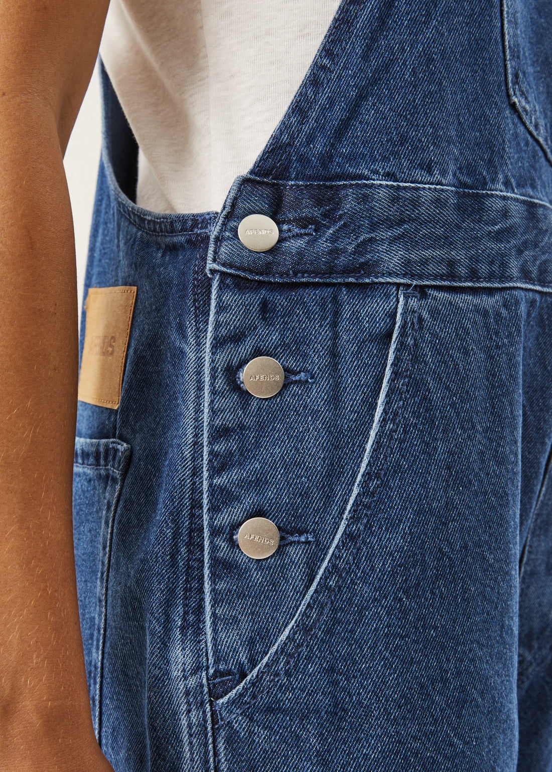 Louis Hemp Denim Baggy Overalls Authentic Blue