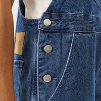 Louis Hemp Denim Baggy Overalls Authentic Blue