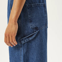 Louis Hemp Denim Baggy Overalls Authentic Blue