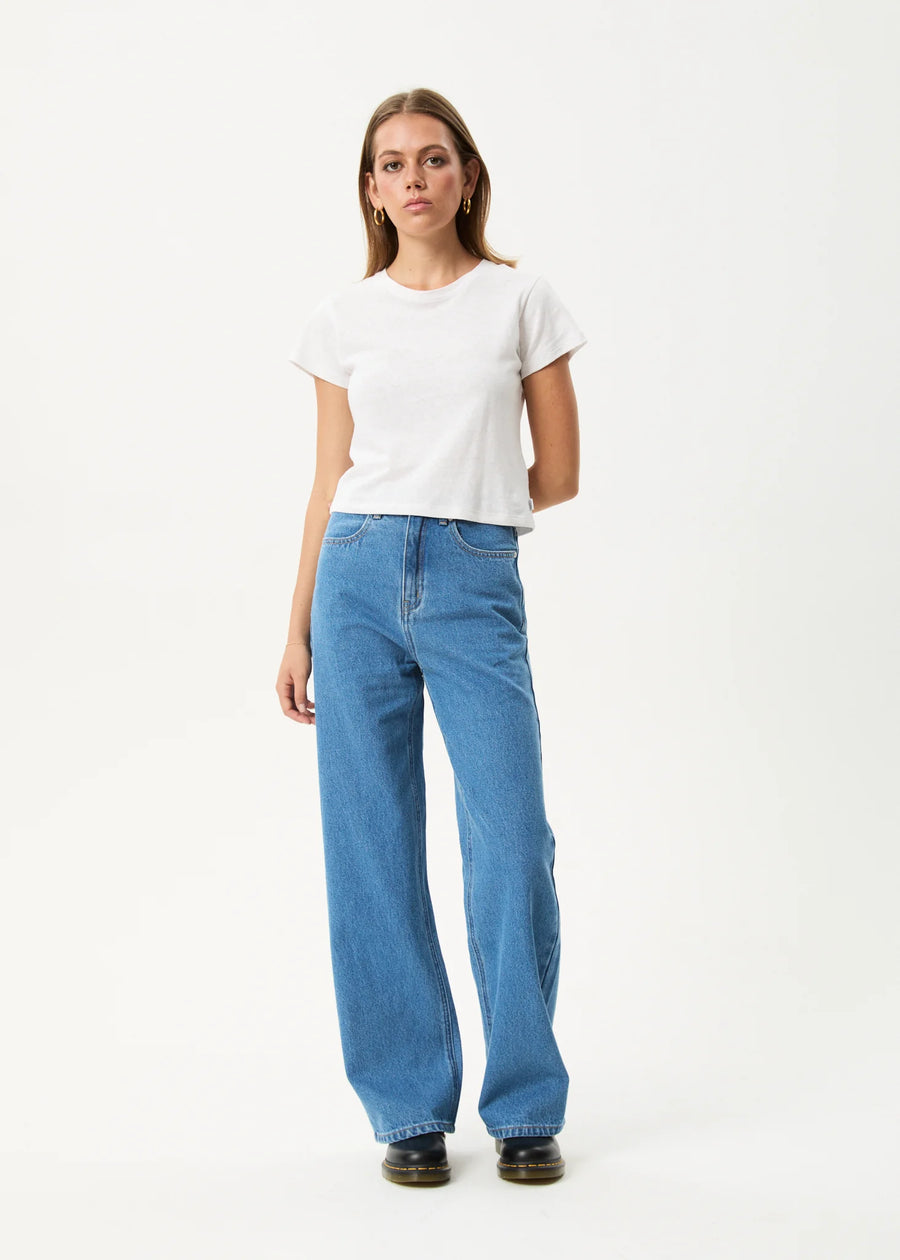 Bella Baggy Jeans Worn Blue