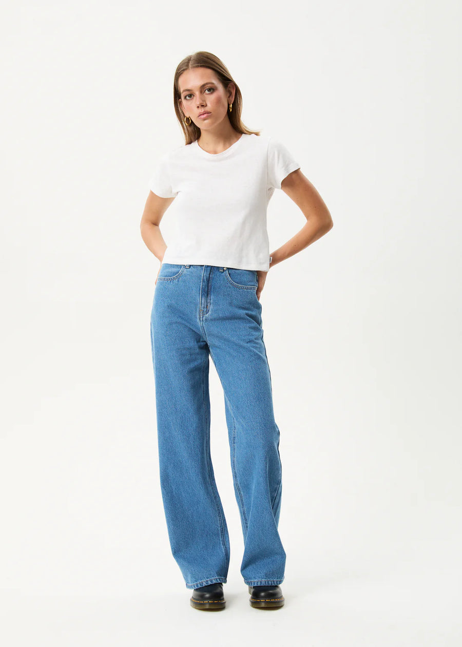 Bella Baggy Jeans Worn Blue