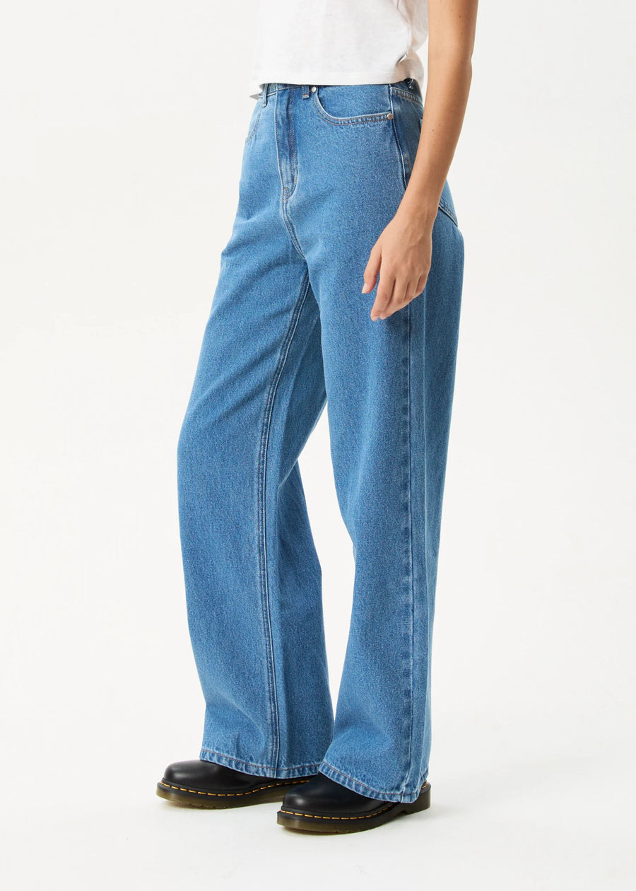 Bella Baggy Jeans Worn Blue