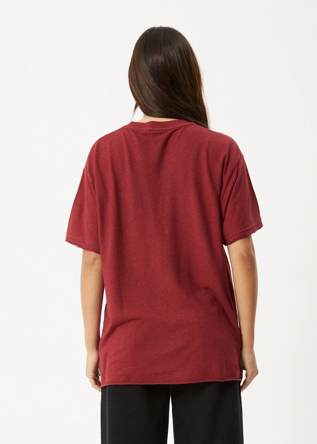 Slay Oversized Tee Burgundy