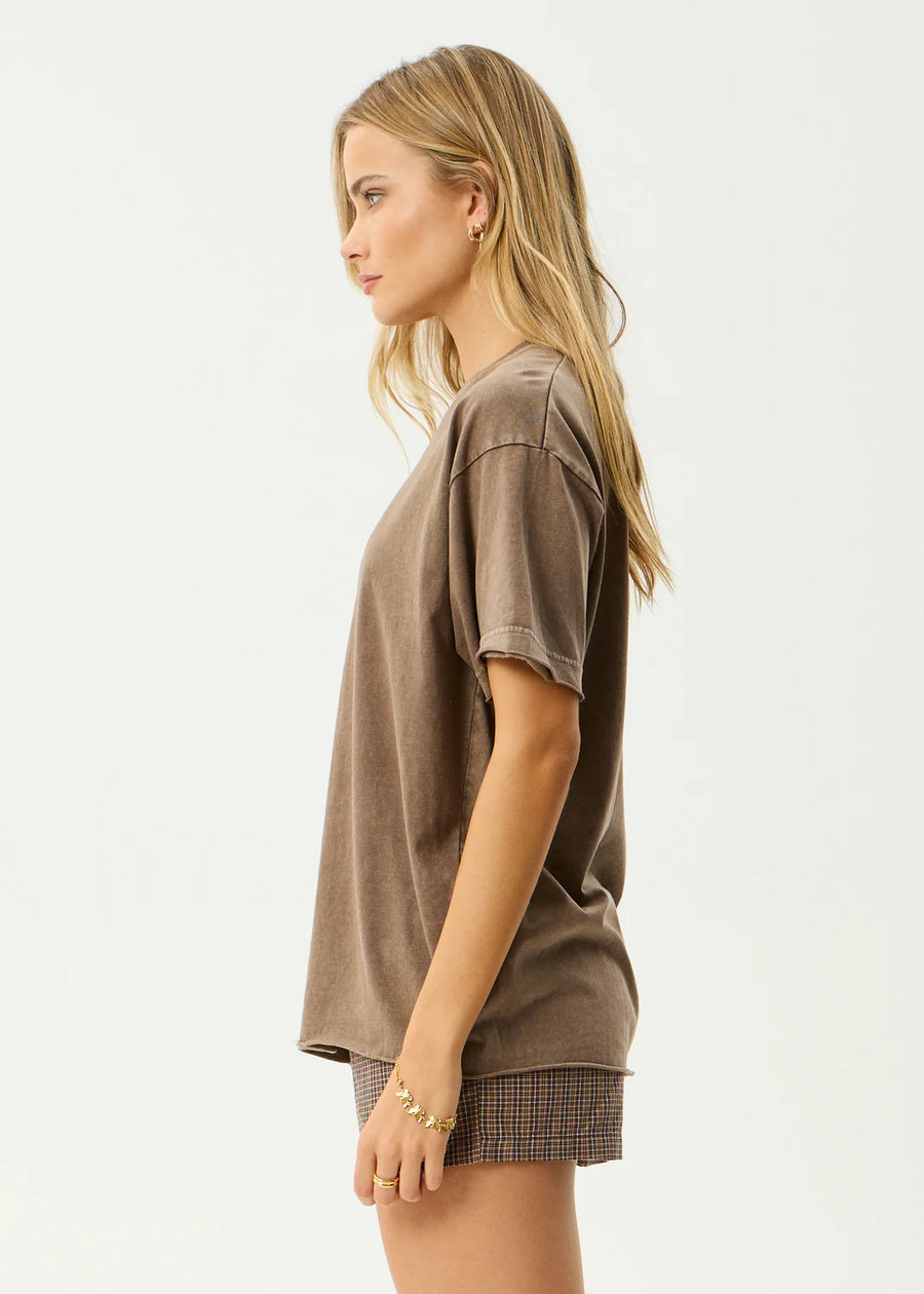 Fatigued Oversized Tee Coffee