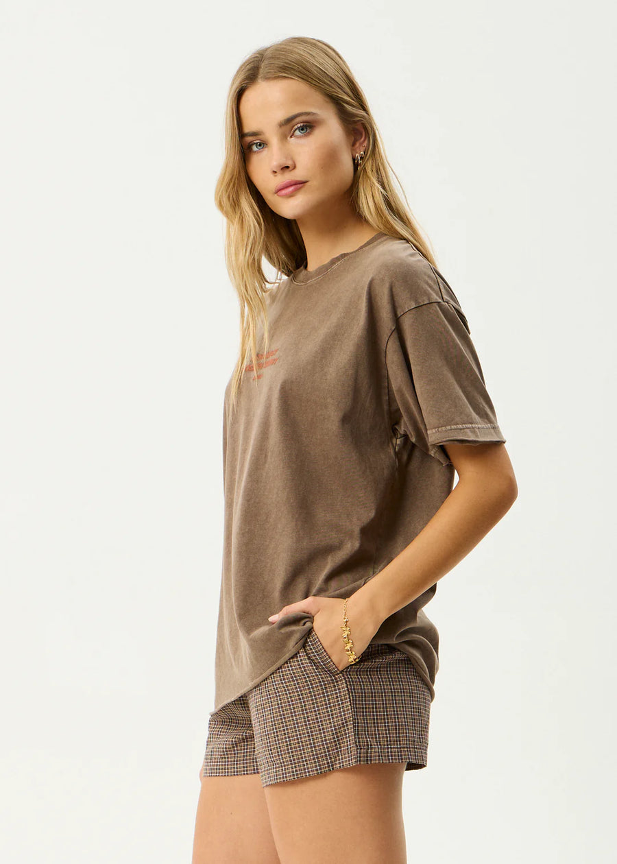 Fatigued Oversized Tee Coffee