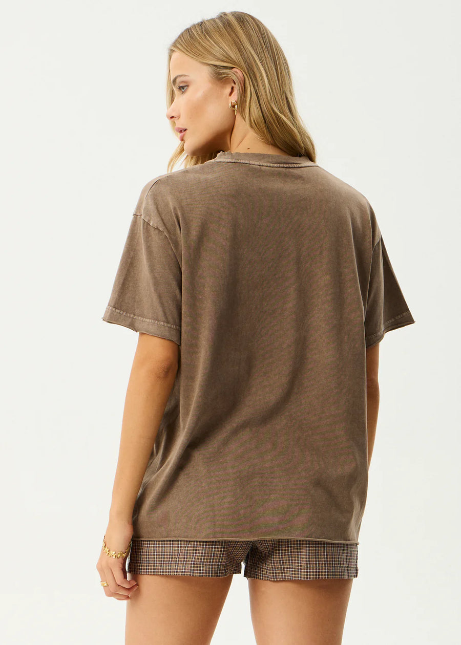 Fatigued Oversized Tee Coffee