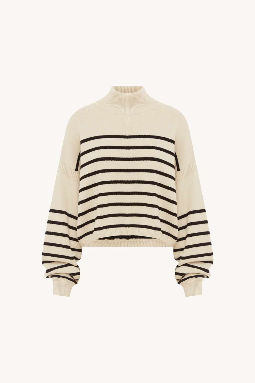 Wally Stripe Knit Jumper Ecru