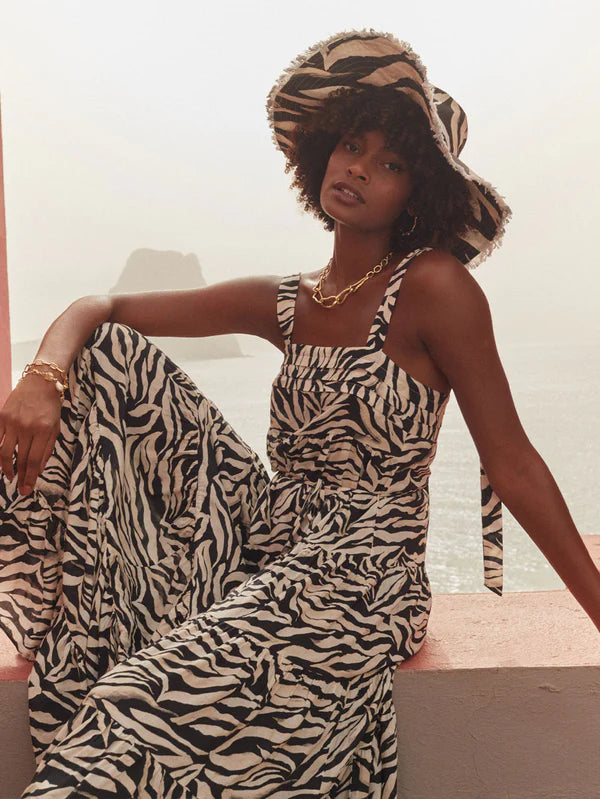 Zenya Maxi Dress Zebra