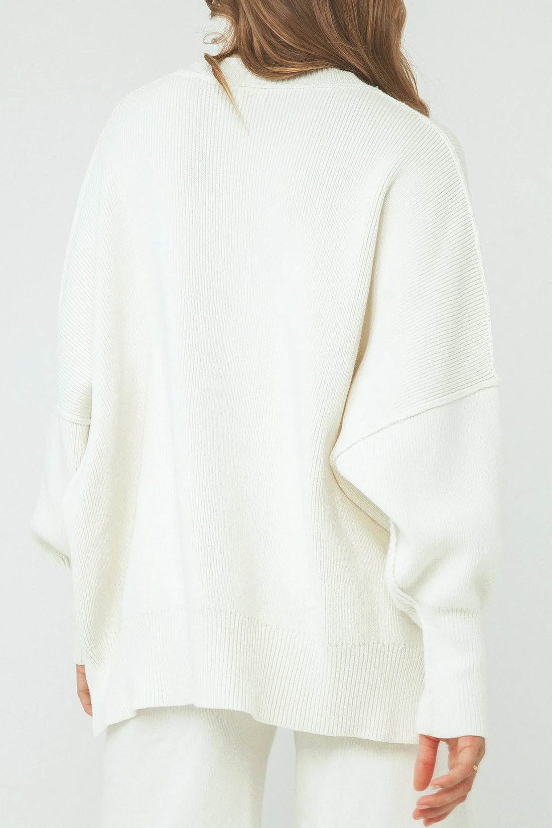 Harper Knit Sweater Organic Cream