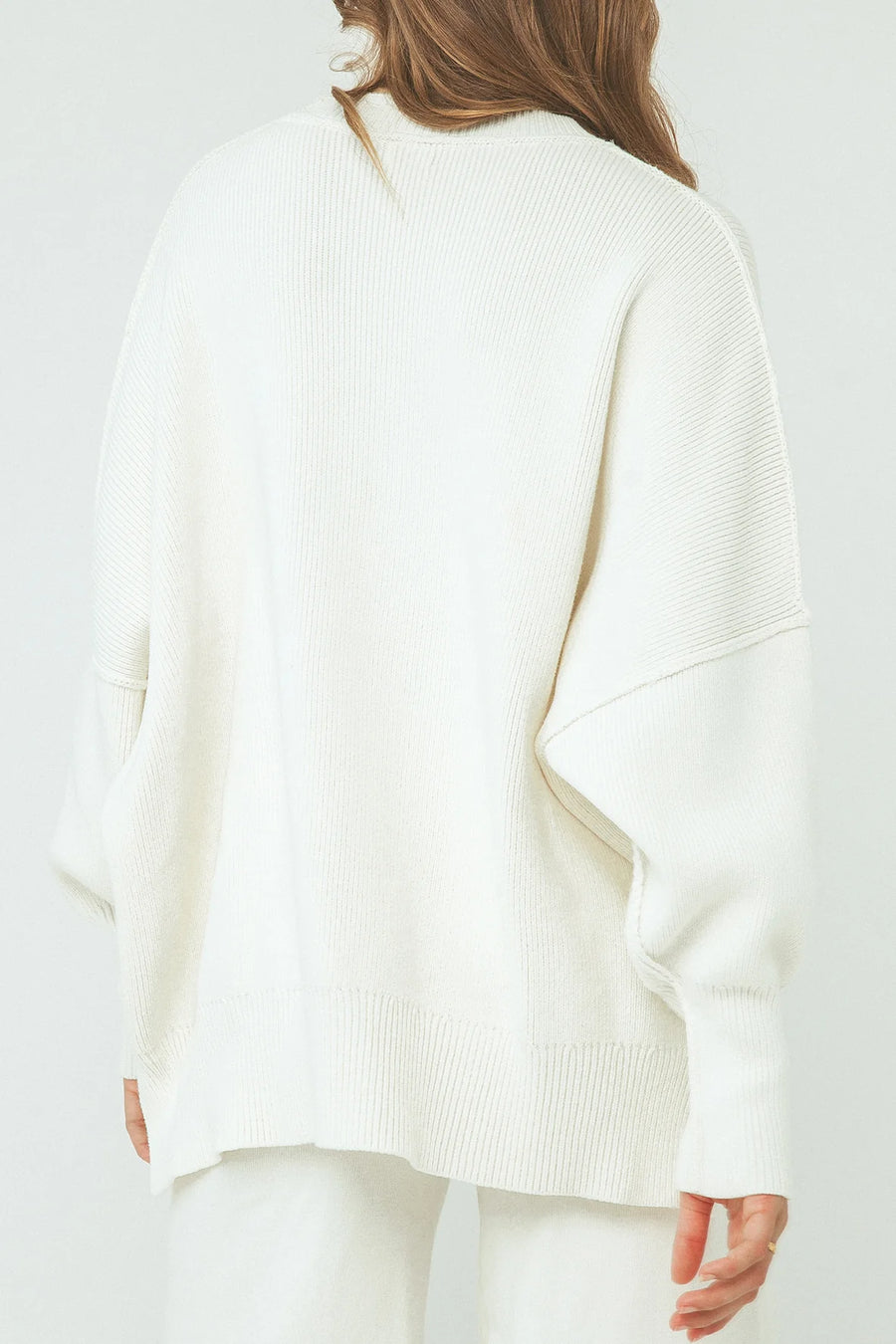 Harper Knit Sweater Organic Cream