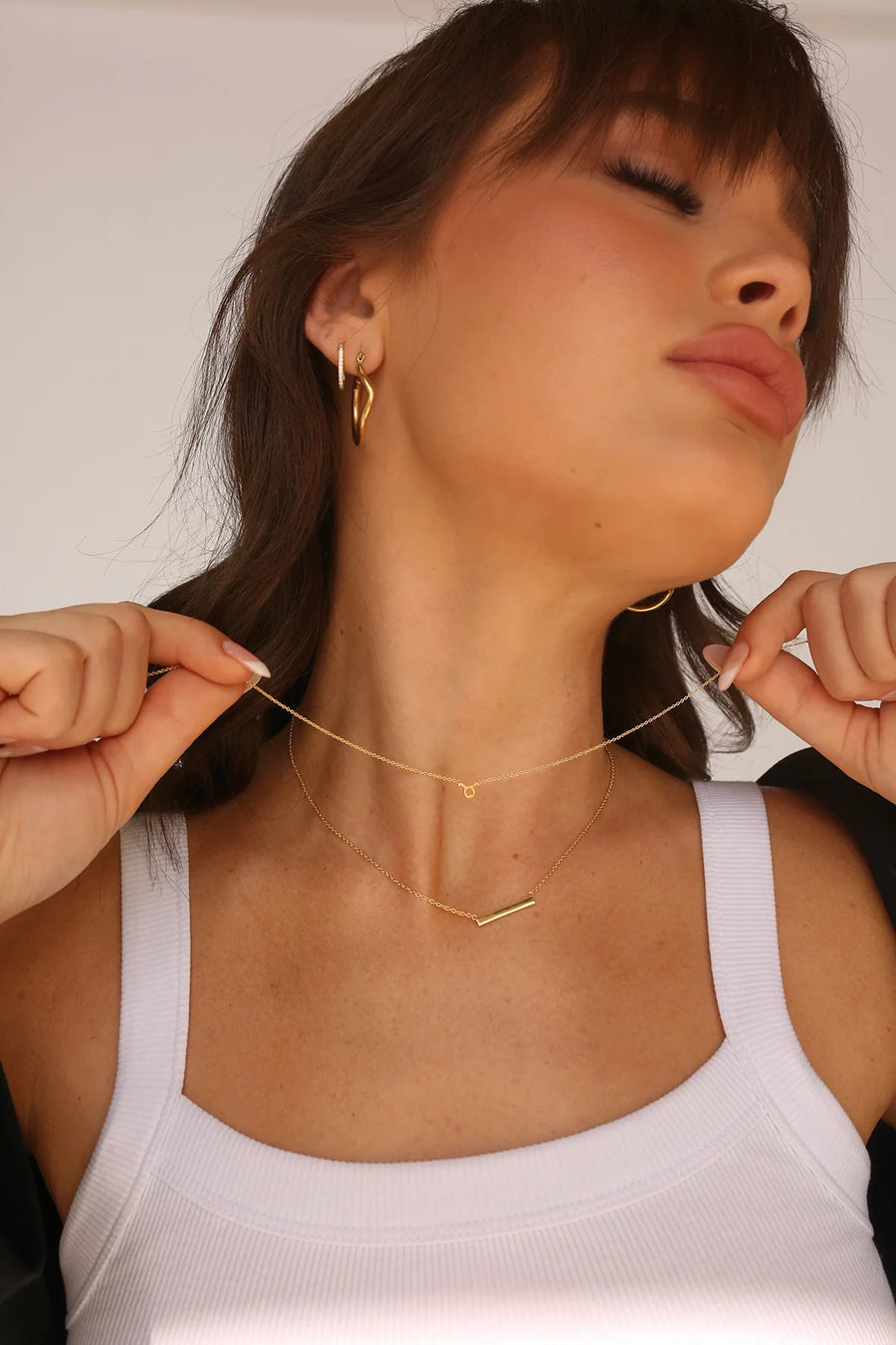 Choker bar necklace deals