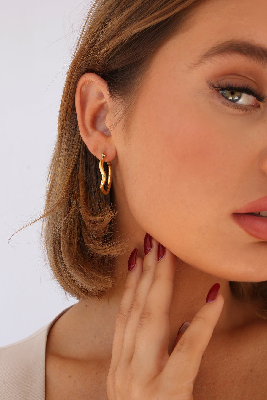 Esmeralda Hoop Earrings