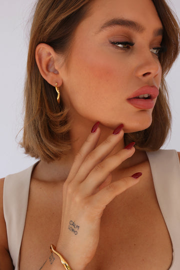Esmeralda Hoop Earrings
