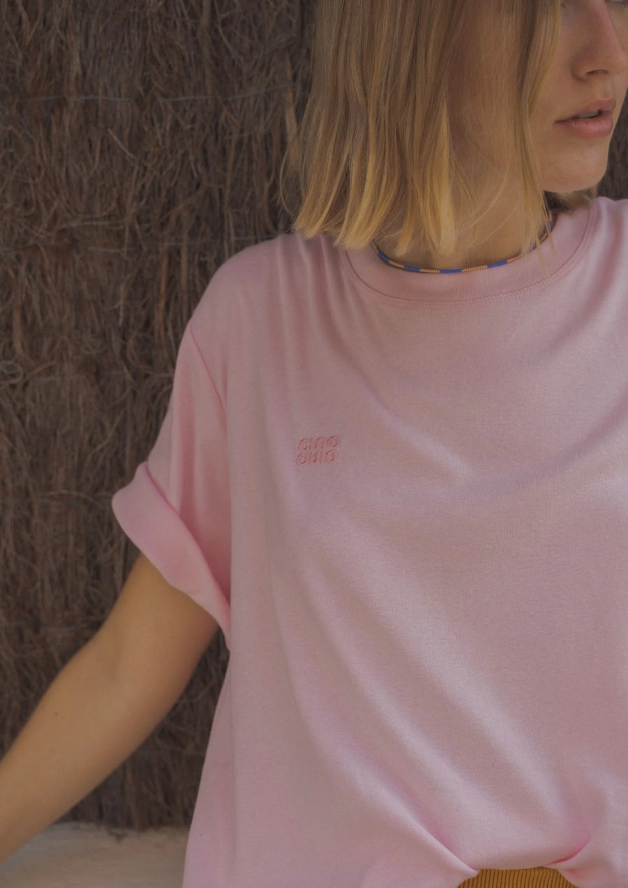 Low Key Logo Tee Pink