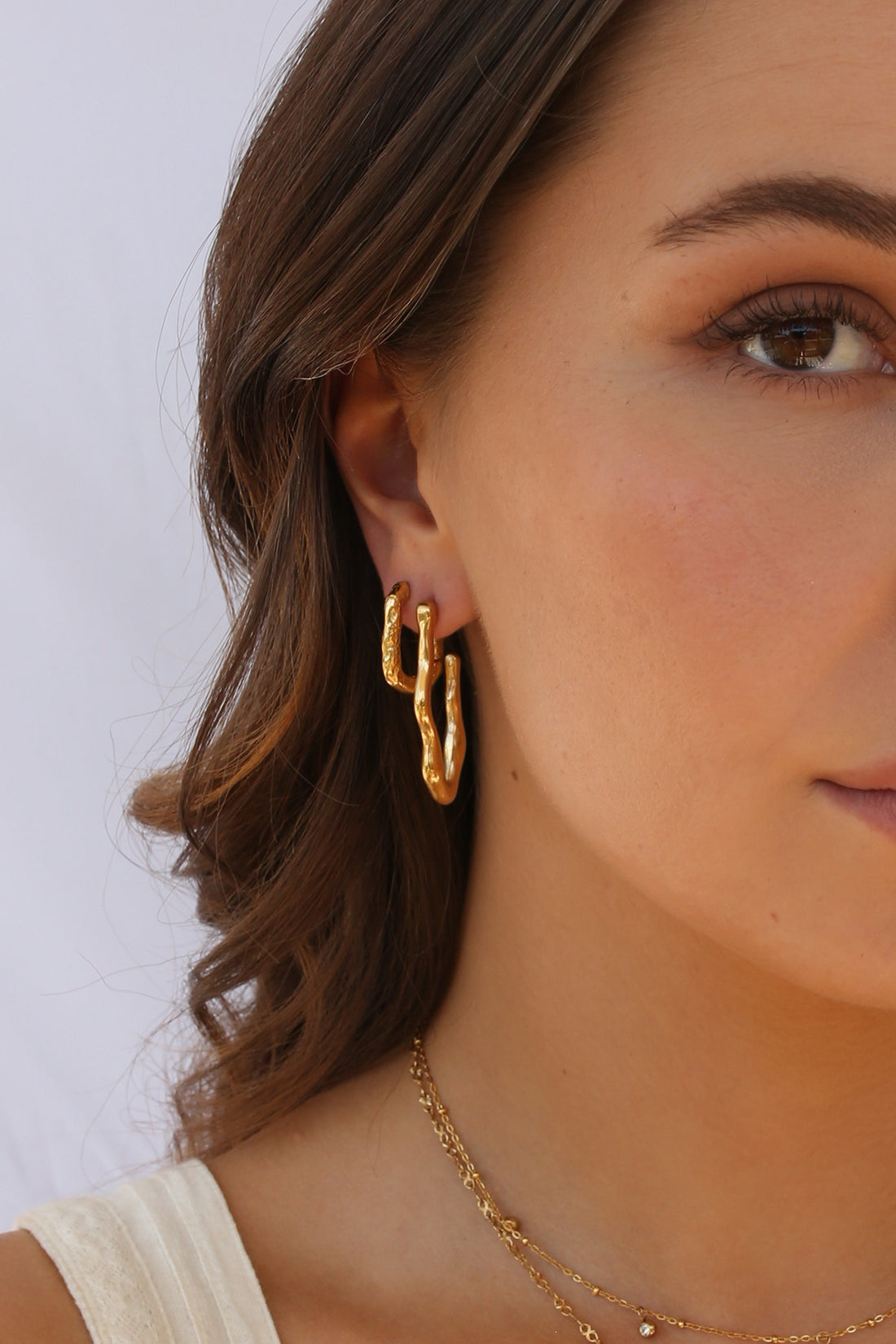 Lolita Wave Earrings Gold