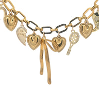 Gold personalised charm necklace handcrafted in Australia